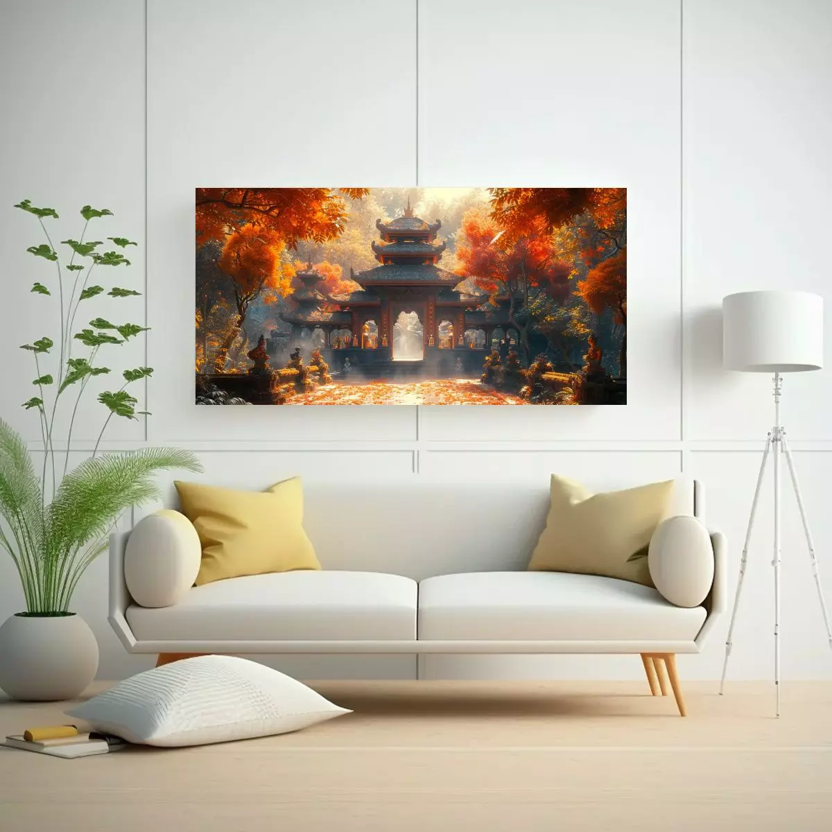 Cuadro Galería Impresionante Paisaje Bali 100x50cm-2