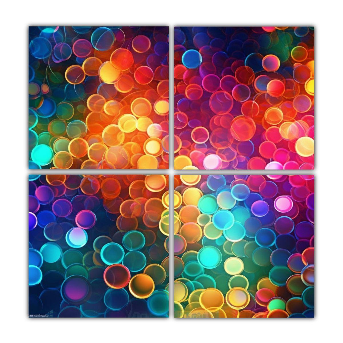 Pinturas Decorativas Modernas Clásicas En Fondo 140x140 Cm-0