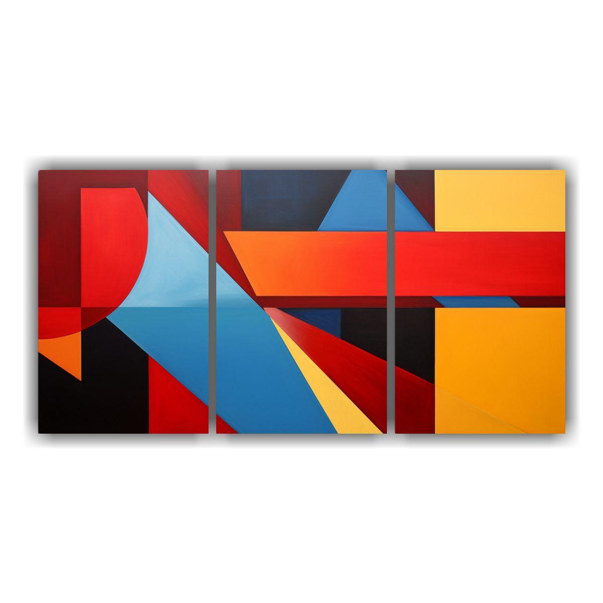 Pinturas Decorativas Juveniles De Abstracción 60x30 Cm-0