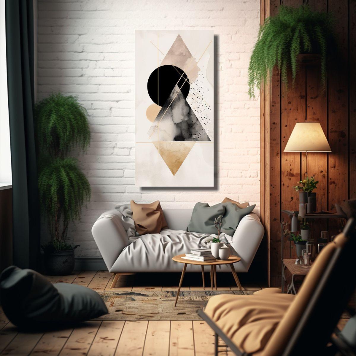 Cuadro Arte Naturaleza Viva En Blanco Y Negro 40x80cm-2