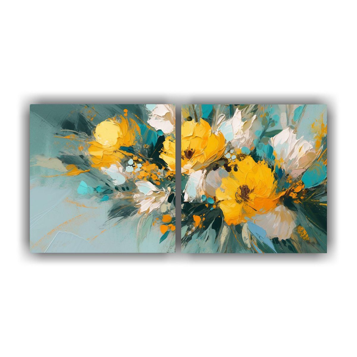 Conjunto De Cuadros En Bastidor De Colores 160x80 Cm-0