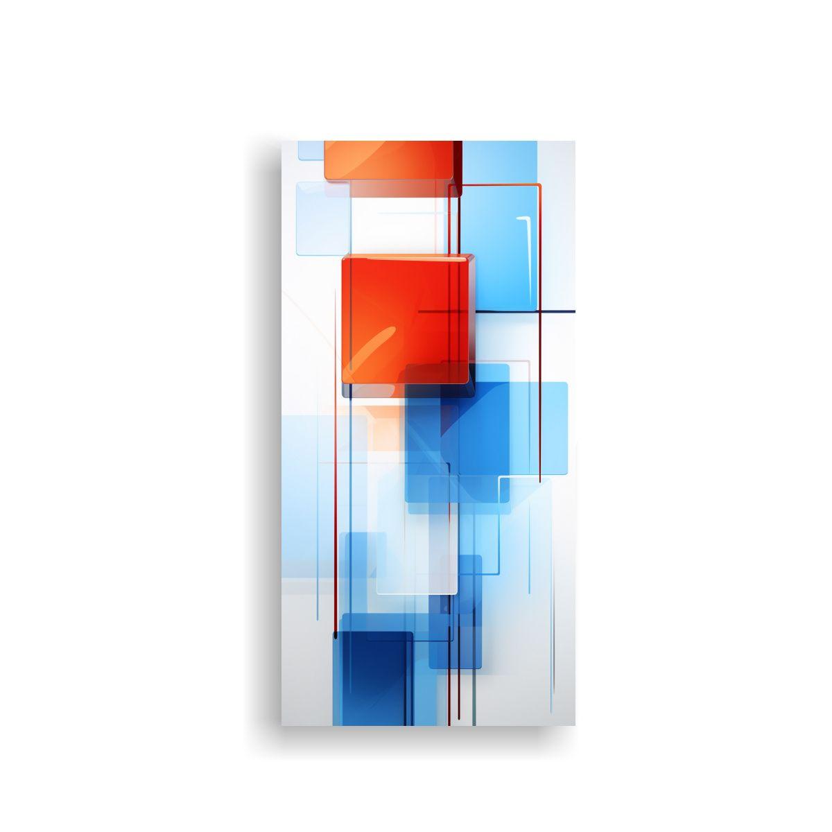 Cuadro Abstracto Multicolor Nebula En Colores 60x120cm-0