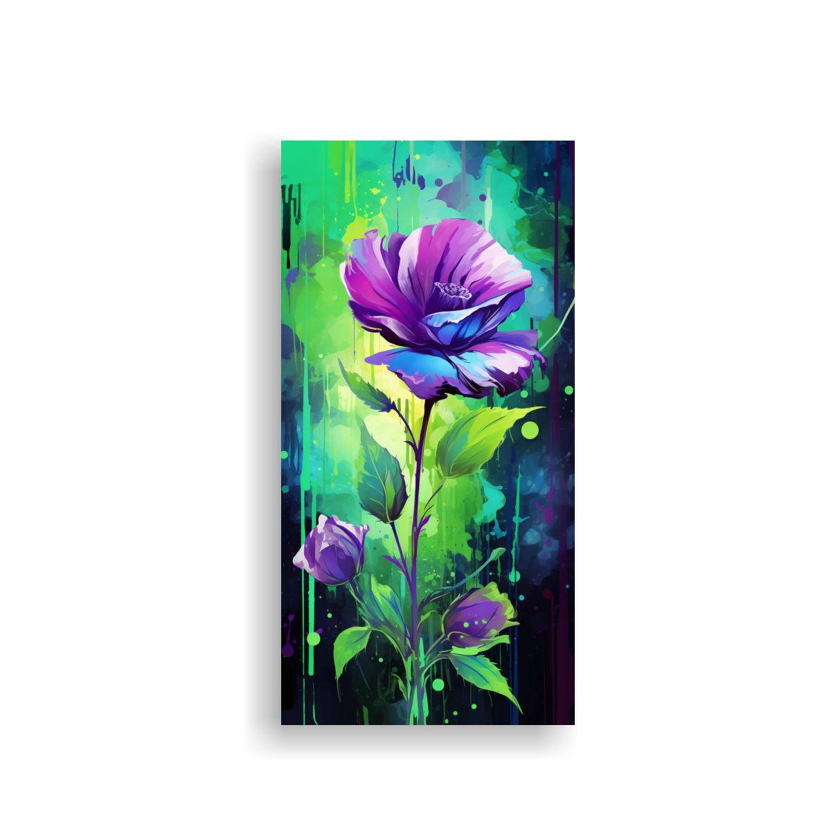 Obra De Arte Cuadro Intensidad De Colores Verde Y 80x160cm-0