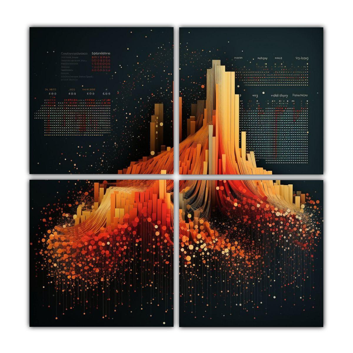 Pinturas Decorativas Estilo Galería: Análisis 140x140 Cm-0