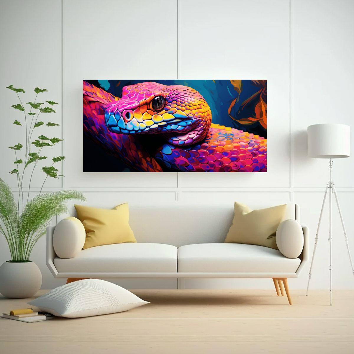 Obra Arte Tela Elegante Estilo Pintura Estilo 100x50 Cm-2