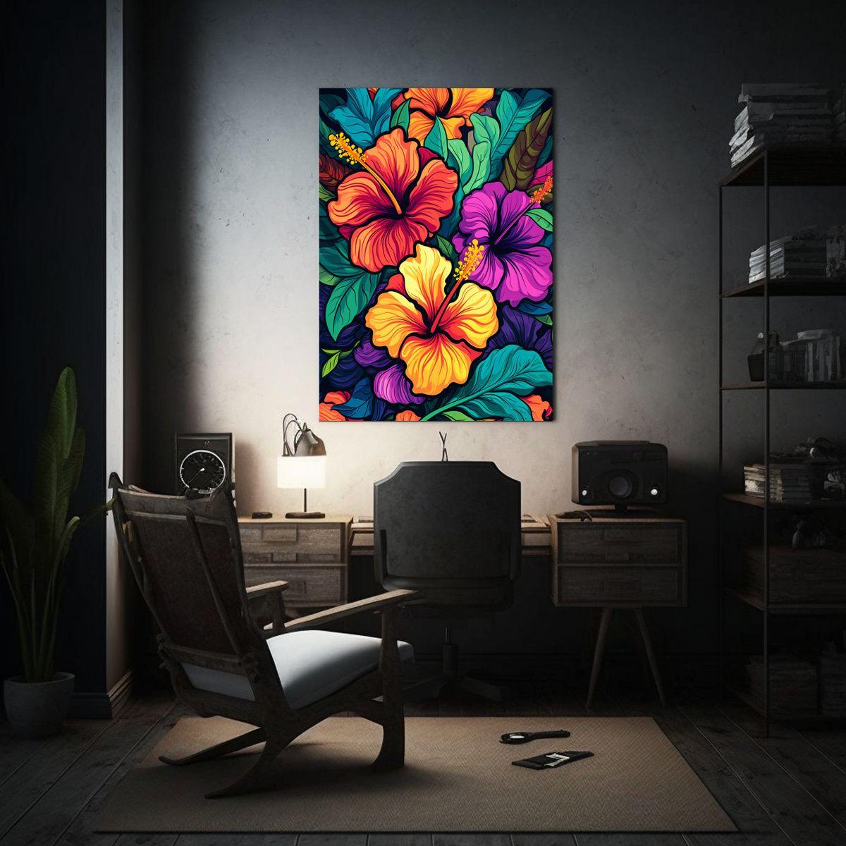 Lienzo Decorativo Perspectiva Colorida Y Vívida 40x50cm-2