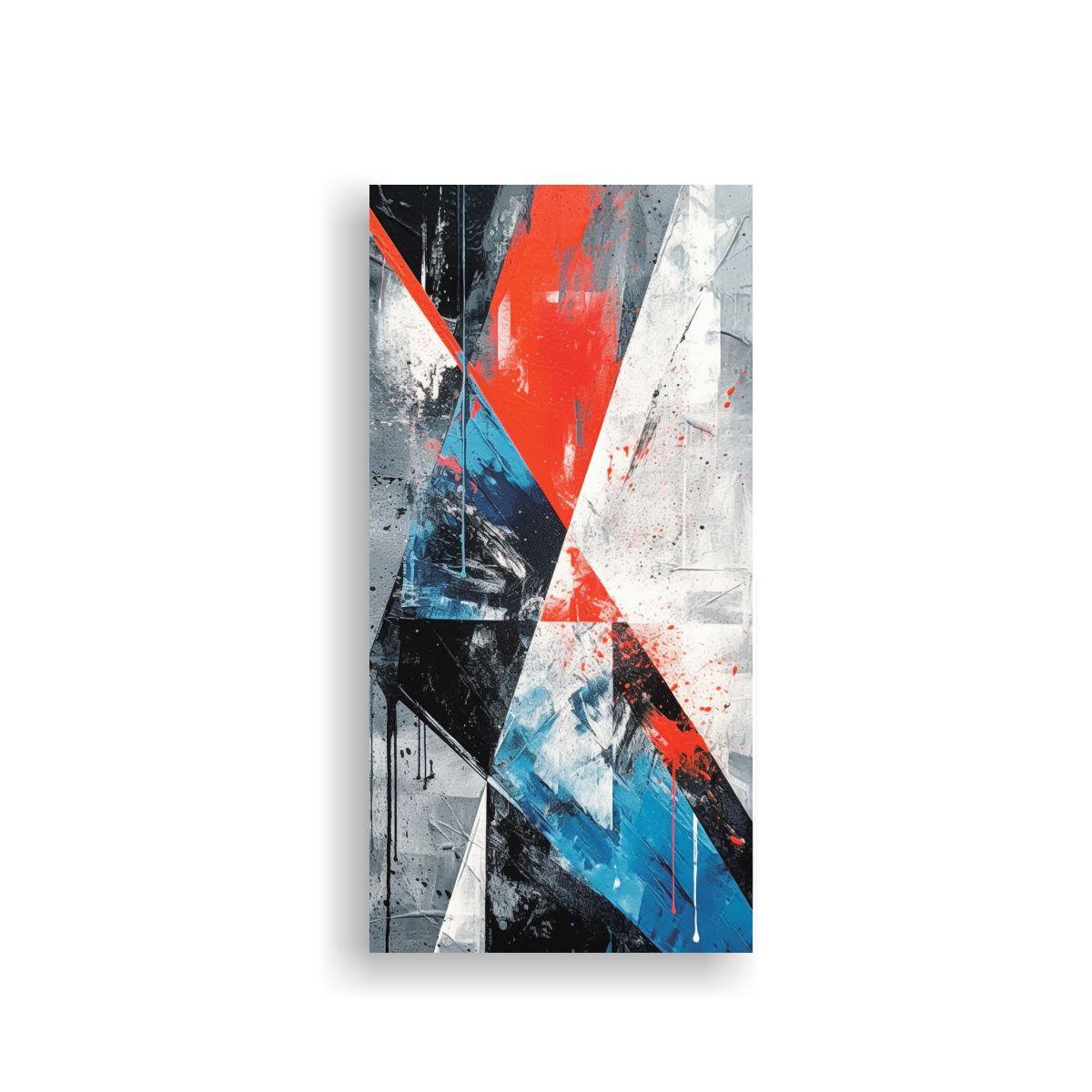 Cuadro Decorativo Abstracto Con Pinturas En El 80x160cm-0