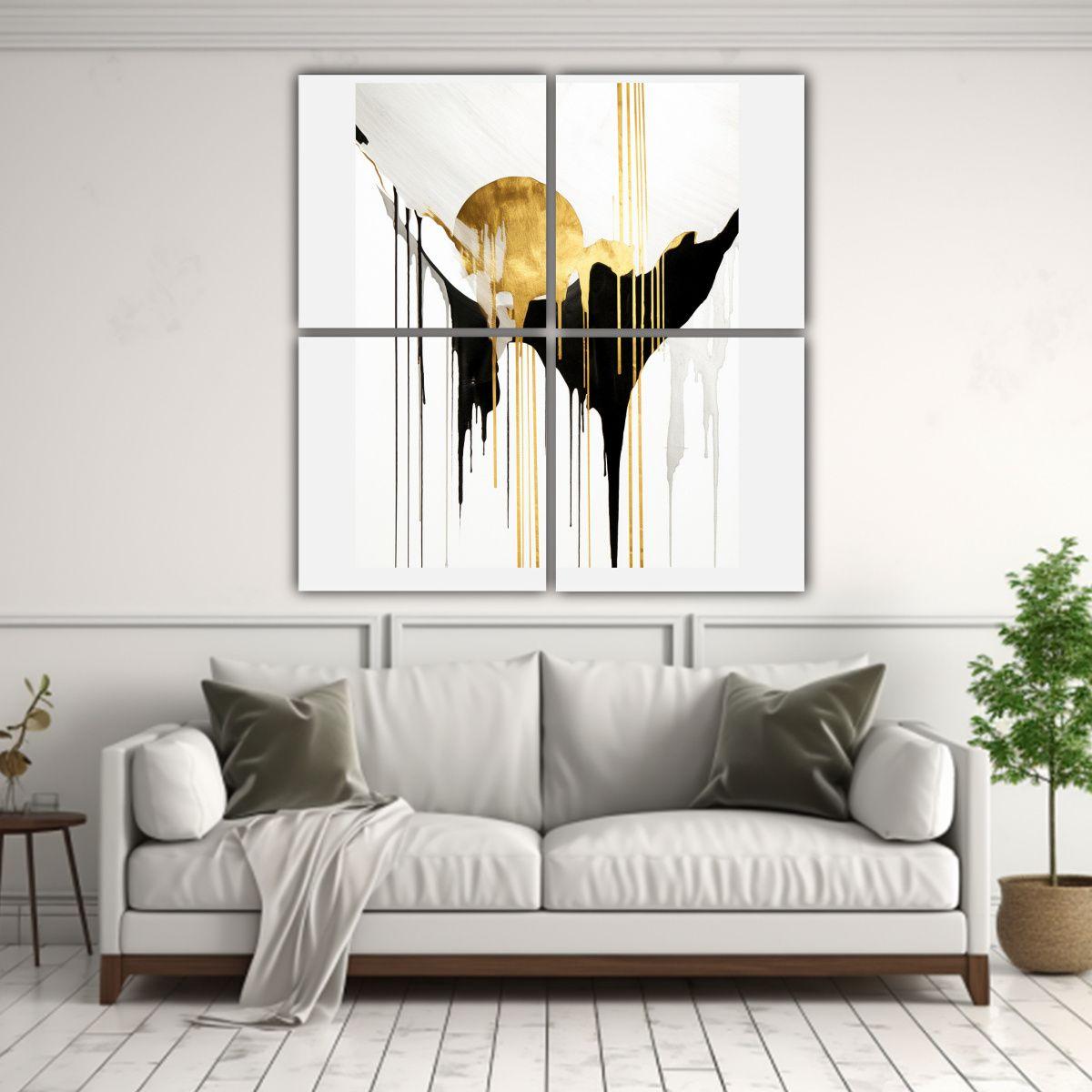 Pinturas Estilo Galería Para Comedor Con Fondo 40x40 Cm-2