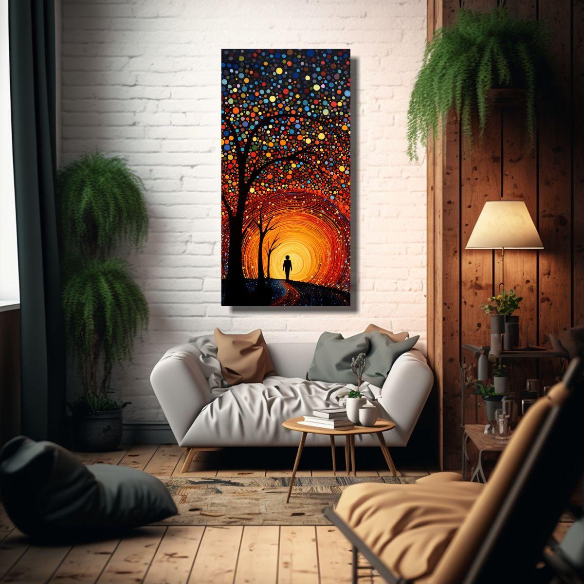 Pintura Decorativa Dibujo Mágico Inspirado En El 40x80cm-2