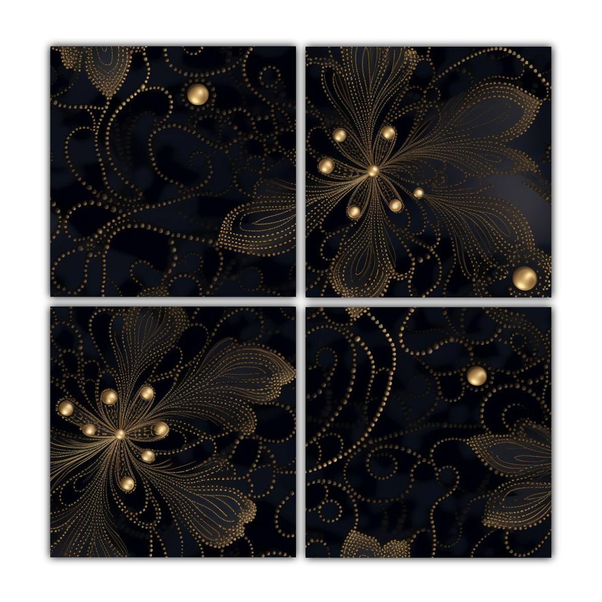 Arte De Pared Moderno Refined Delicado Estampado 40x40 Cm-0