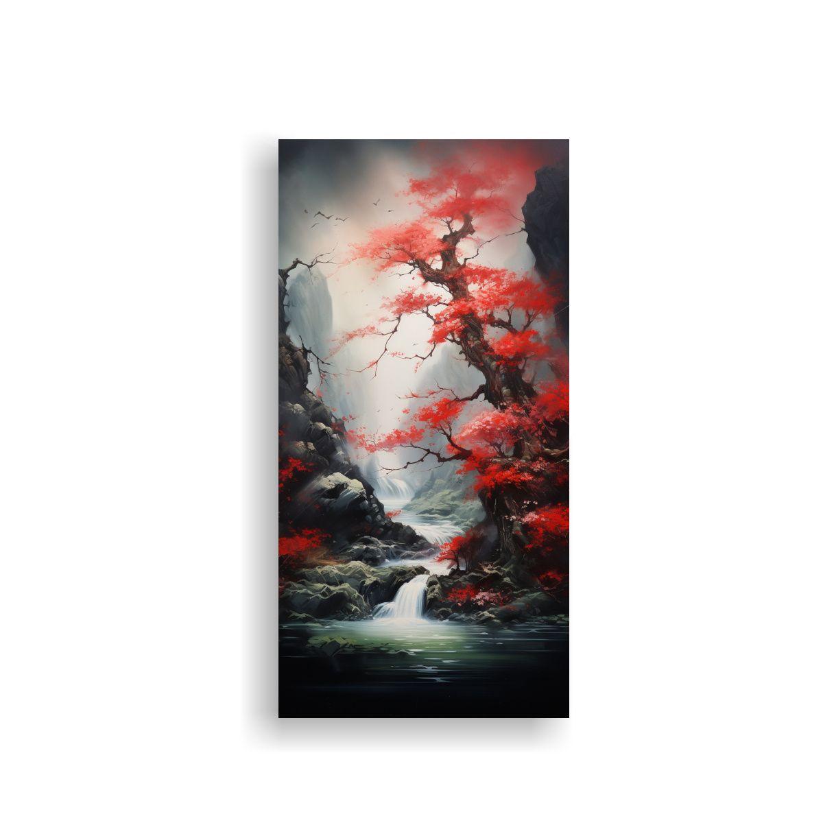 Cuadro Abstracto Movimiento Riqueza Naturaleza 30x60cm-0