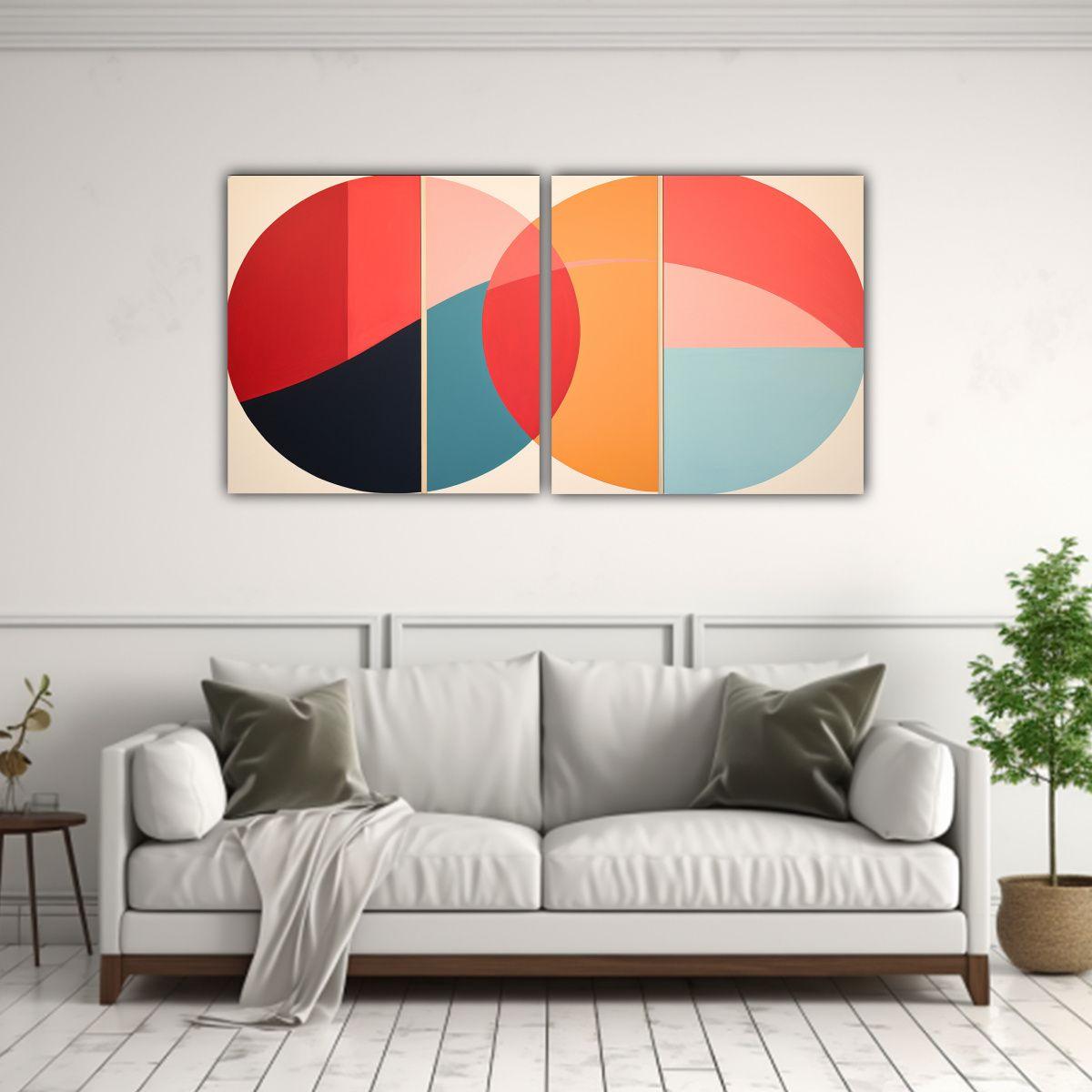 Lienzos De Tela Horizontal Estilo Minimalista 80x40 Cm-2
