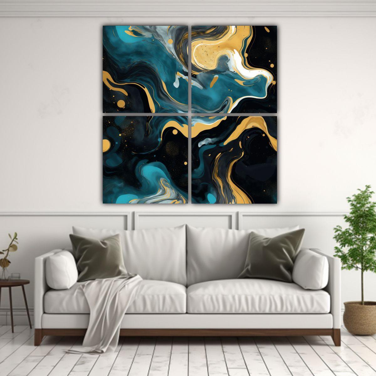 Pinturas Decorativas Con Vibrantes Colores 200x200 Cm-2