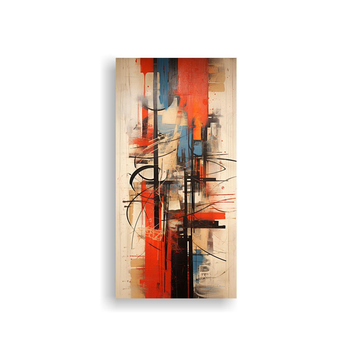 Pintura Decorativa Estilo Graffiti Vanguardista 40x80cm-0
