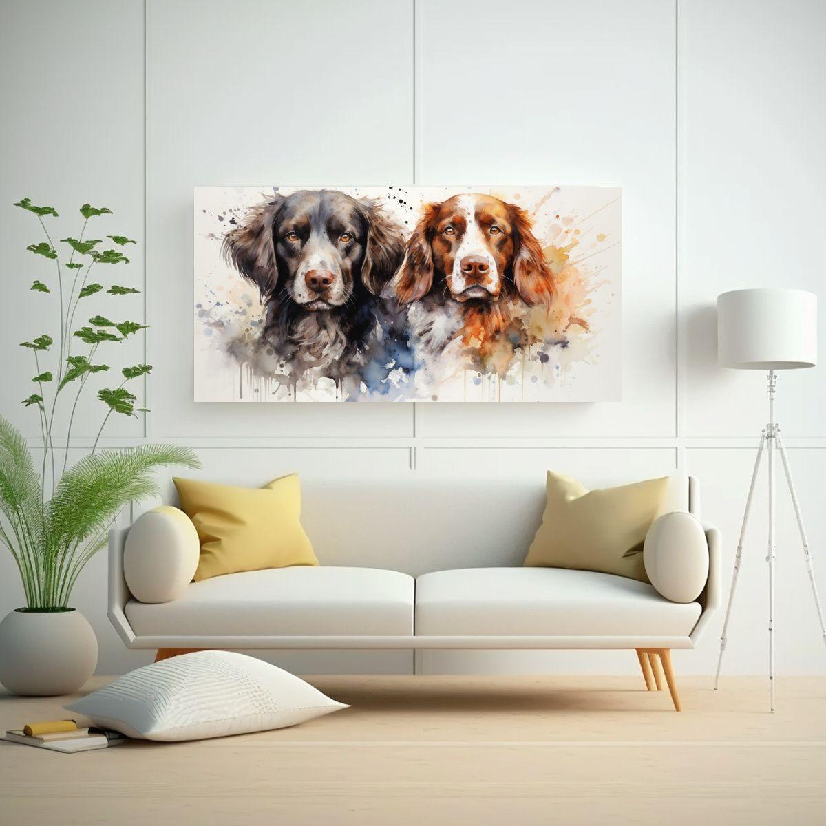 Lienzo Inspiración Acuarela Sala Estilo Pintura 120x60cm-2