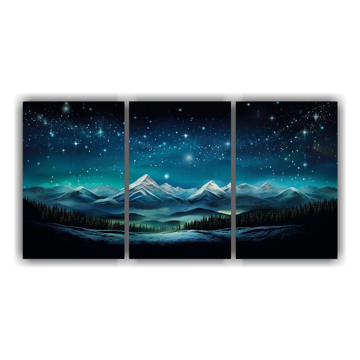 Lienzos De Tela Simetría Montaña Con Estilo 180x90 Cm-0