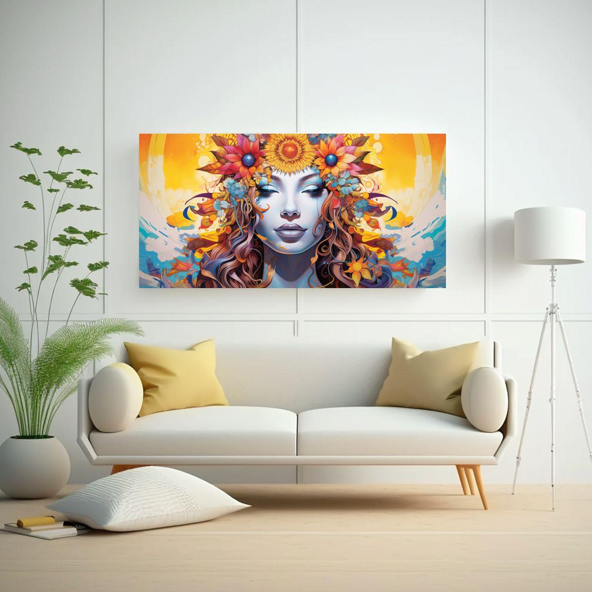 Cuadro Decorativo Estilo Vintage Sphinx En 120x60cm-2