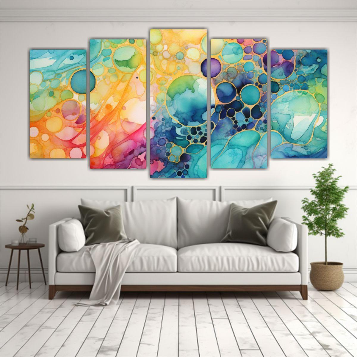 Pinturas Decorativas De Tela Sublimada Con Efecto 250x125 Cm-2
