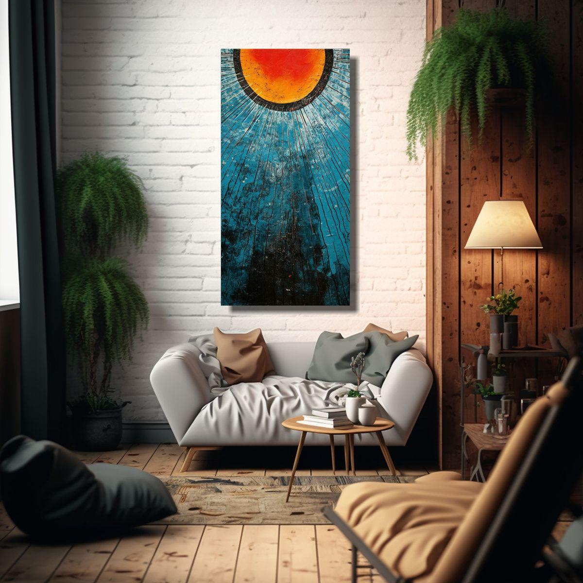 Tela Acuarela Bastidor Linda Impresión 60x120cm-2