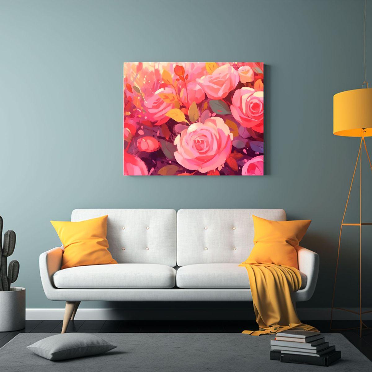 Pintura Decorativa Estilo Atey Ghailan Y Joelle, Patrón De  40x30cm-2