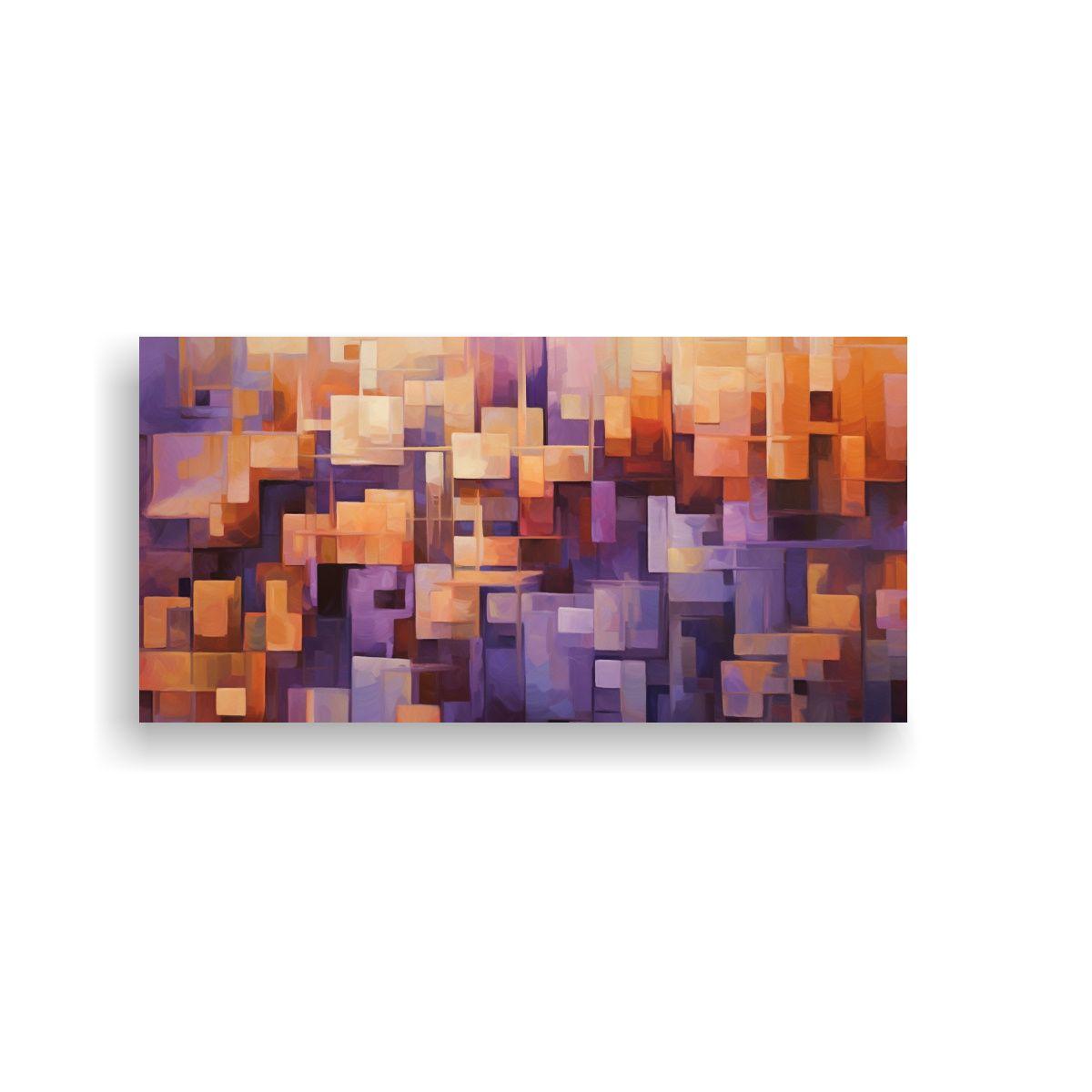 Cuadro Venta Contraste Ciudad Abstracta 160x80cm-0