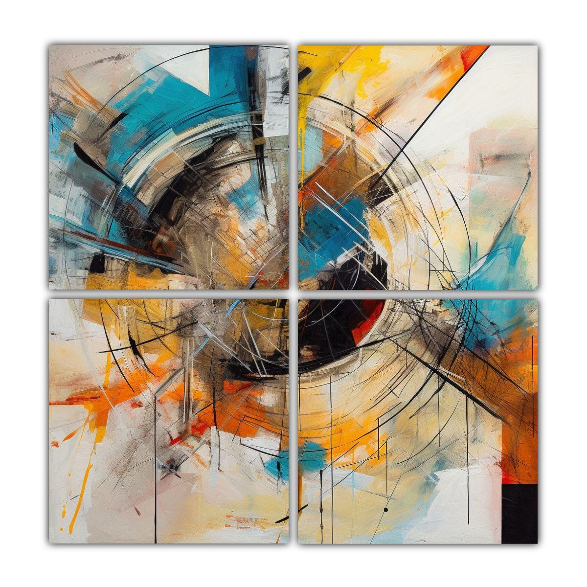 Pinturas Decorativas Vanguardistas De Elegancia 100x100 Cm-0