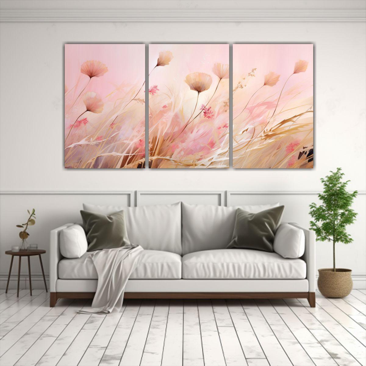 Cuadro Decorativo De 3 Artes Impresos, 180x90 Cm-2