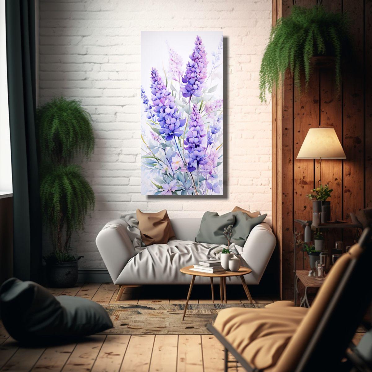 Pintura Abstracta Espacio Artístico Acuarela 50x100cm-2
