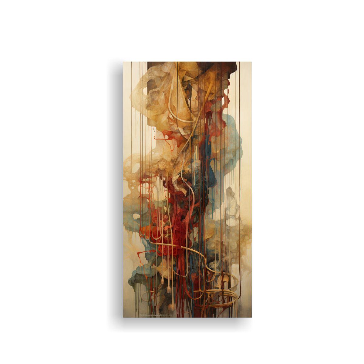 Arte De Pared Impreso Capas De Memorias 80x160cm-0
