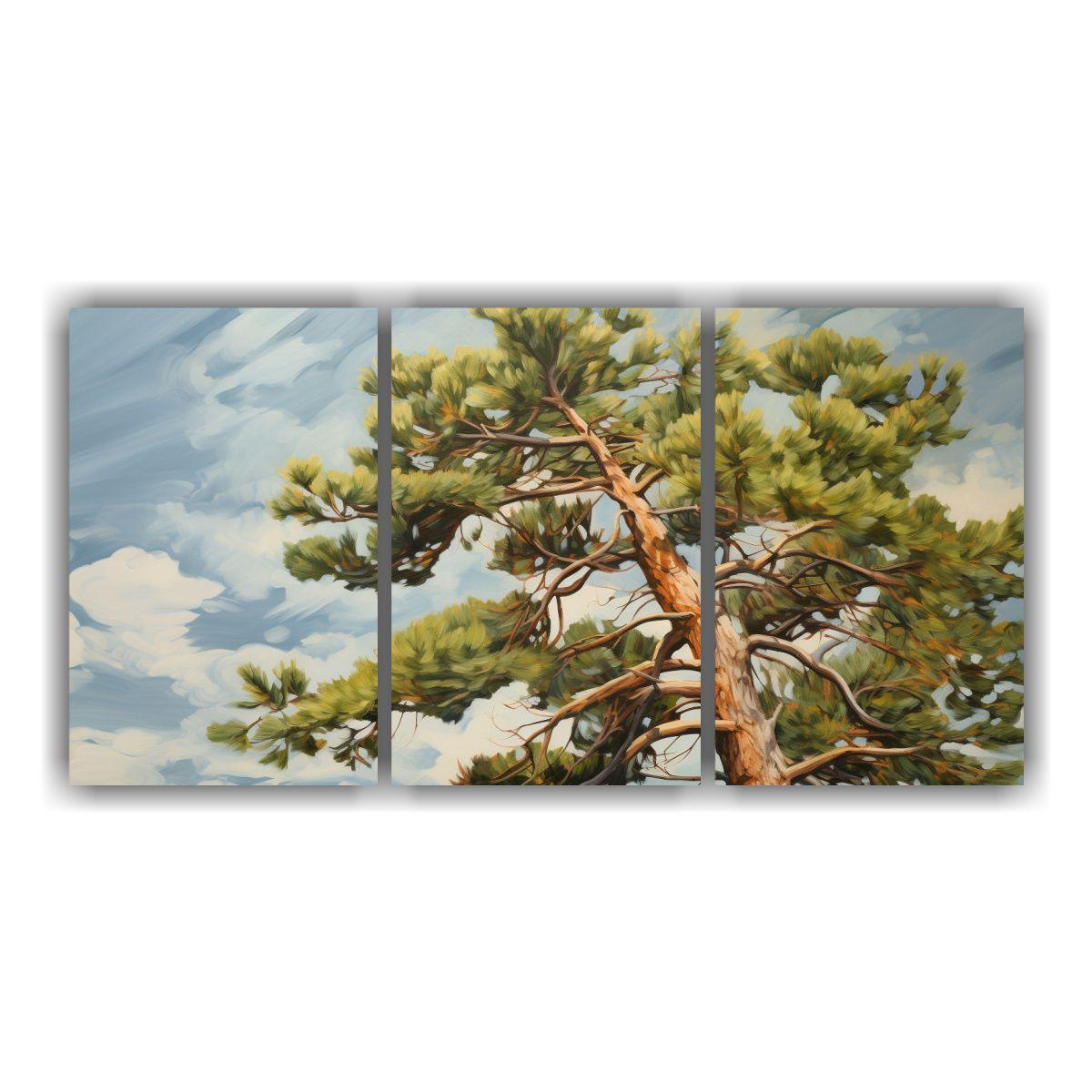 Cuadros Abstractos De Pinus Sylvestris En Estilo 180x90 Cm-0