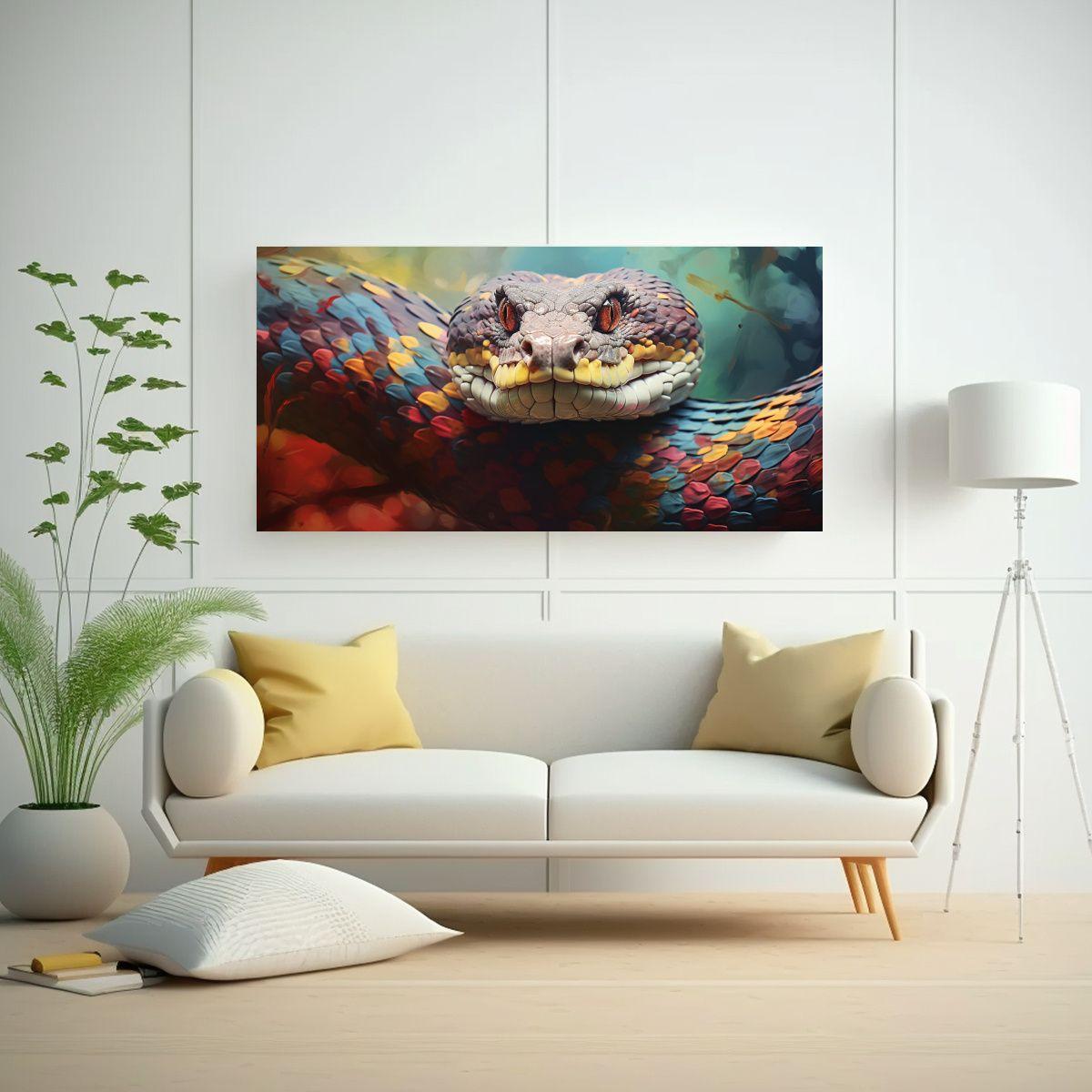 Obra Arte Simétrica Alta Calidad, Estilo Pintura  40x20cm-2