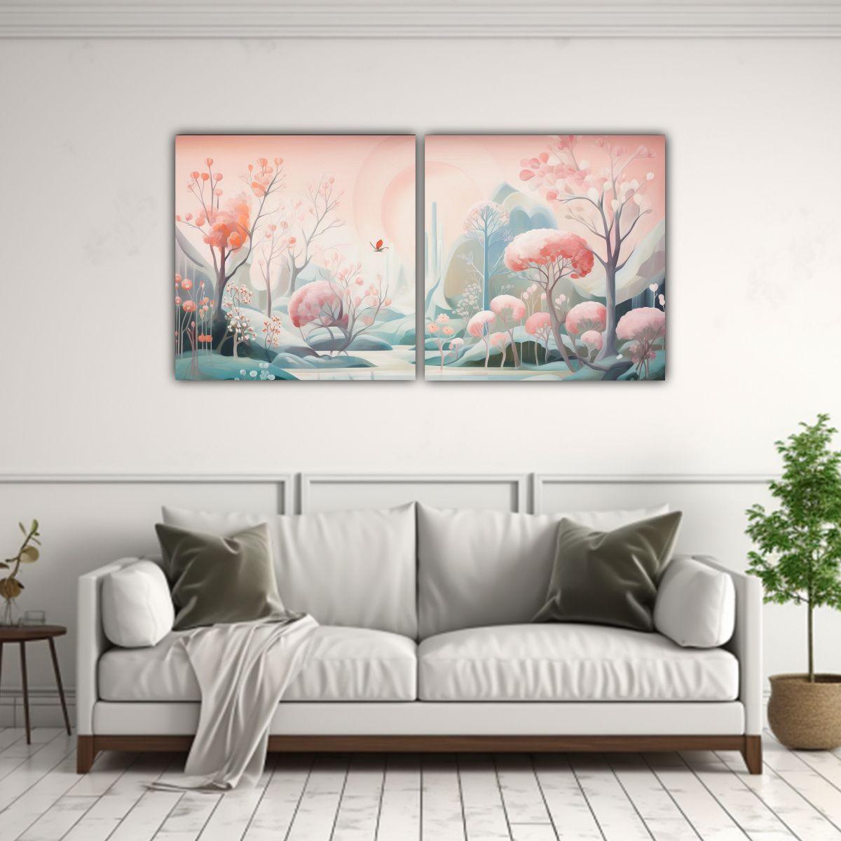 Pintura Abstracta Minimalista De Jardín 120x60 Cm-2