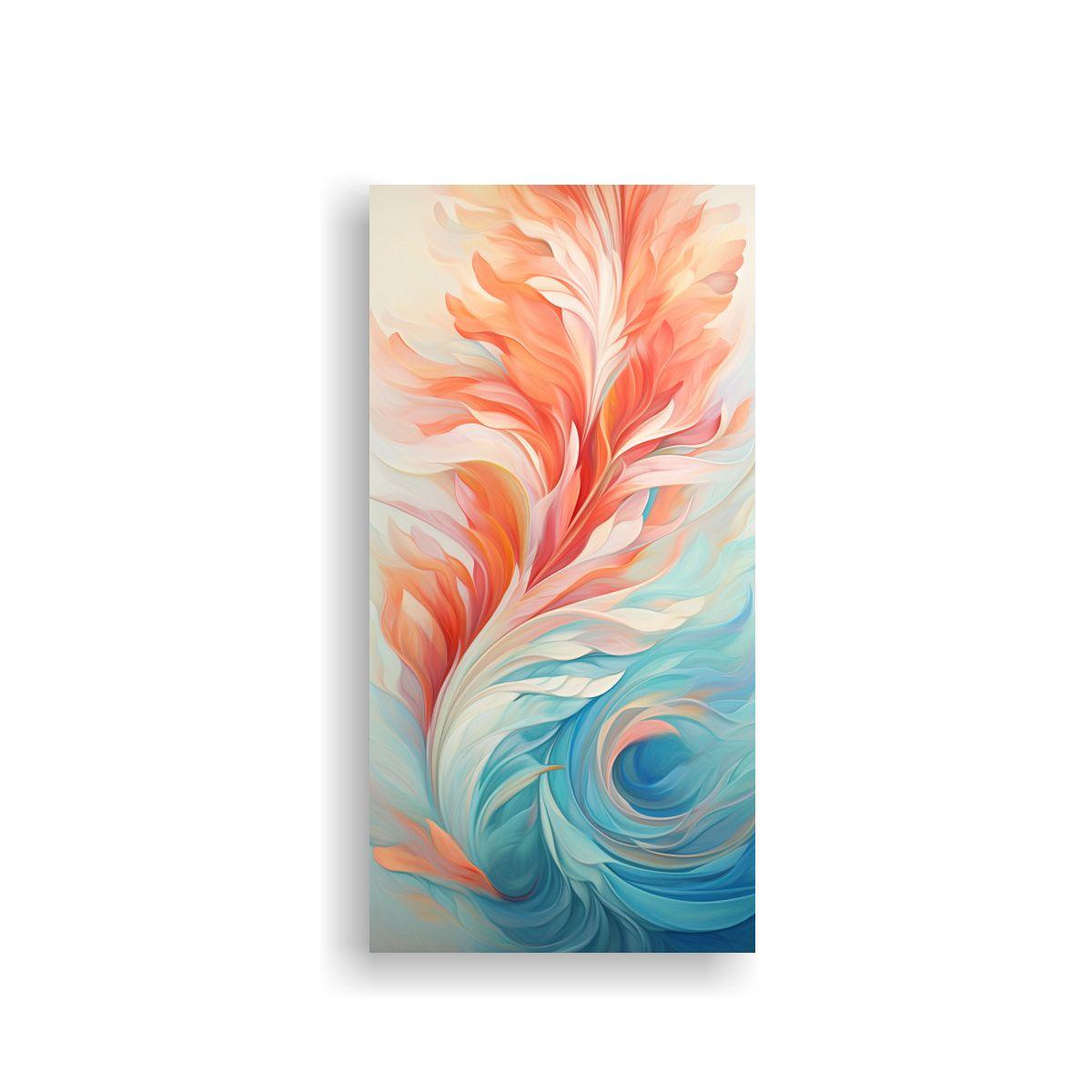Pintura En Lienzo Con Patrones Abstractos 40x80cm-0