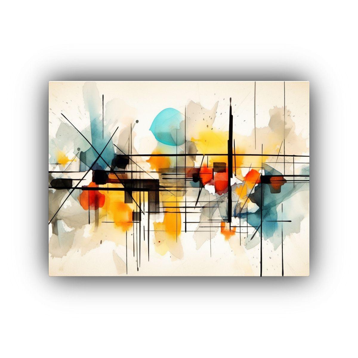 Pintura Acuarela: Una Combinación Cautivadora Para Decoraci 65x50cm-0