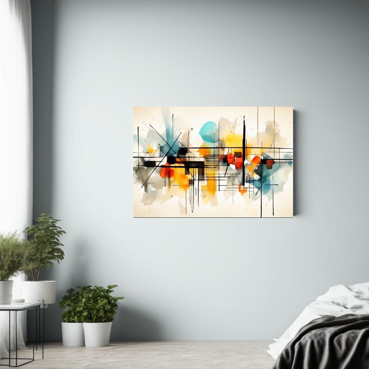 Pintura Acuarela: Una Combinación Cautivadora Para Decoraci 65x50cm-2