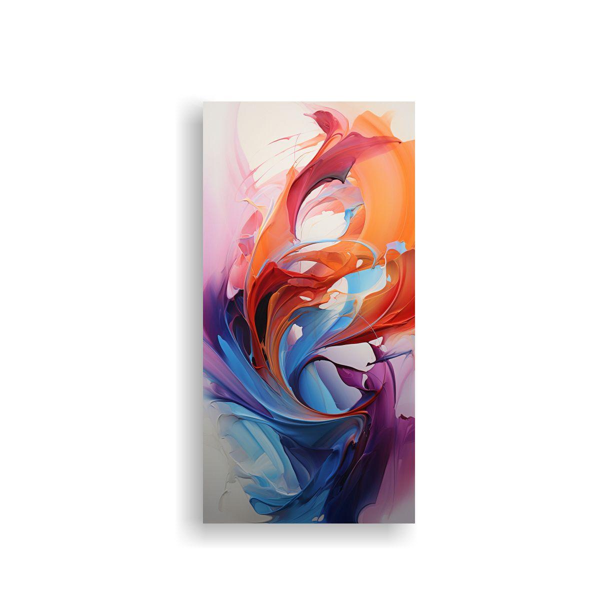 Arte De Pared Moderno Simetría Pintura Abstracta 30x60cm-0