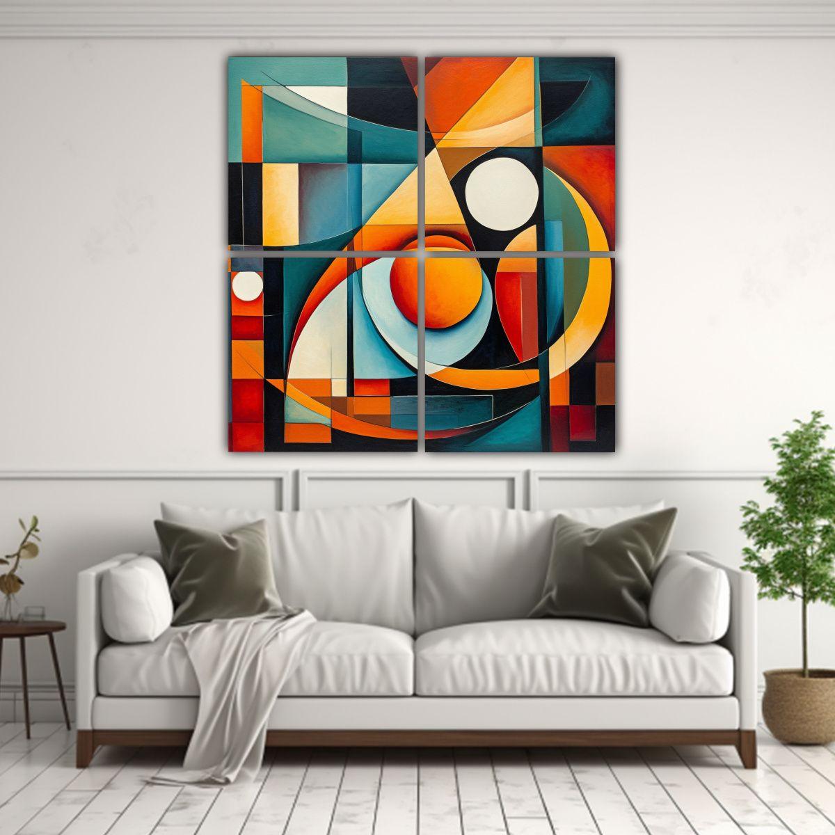 Cuatro Composición Fotografía Vida Arte 180x180 Cm-2
