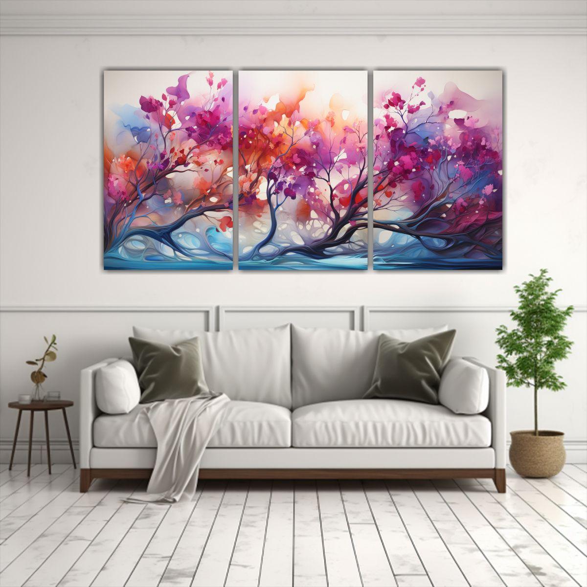 Cuadros De Decoración De Arte Abstracto 60x30 Cm-2