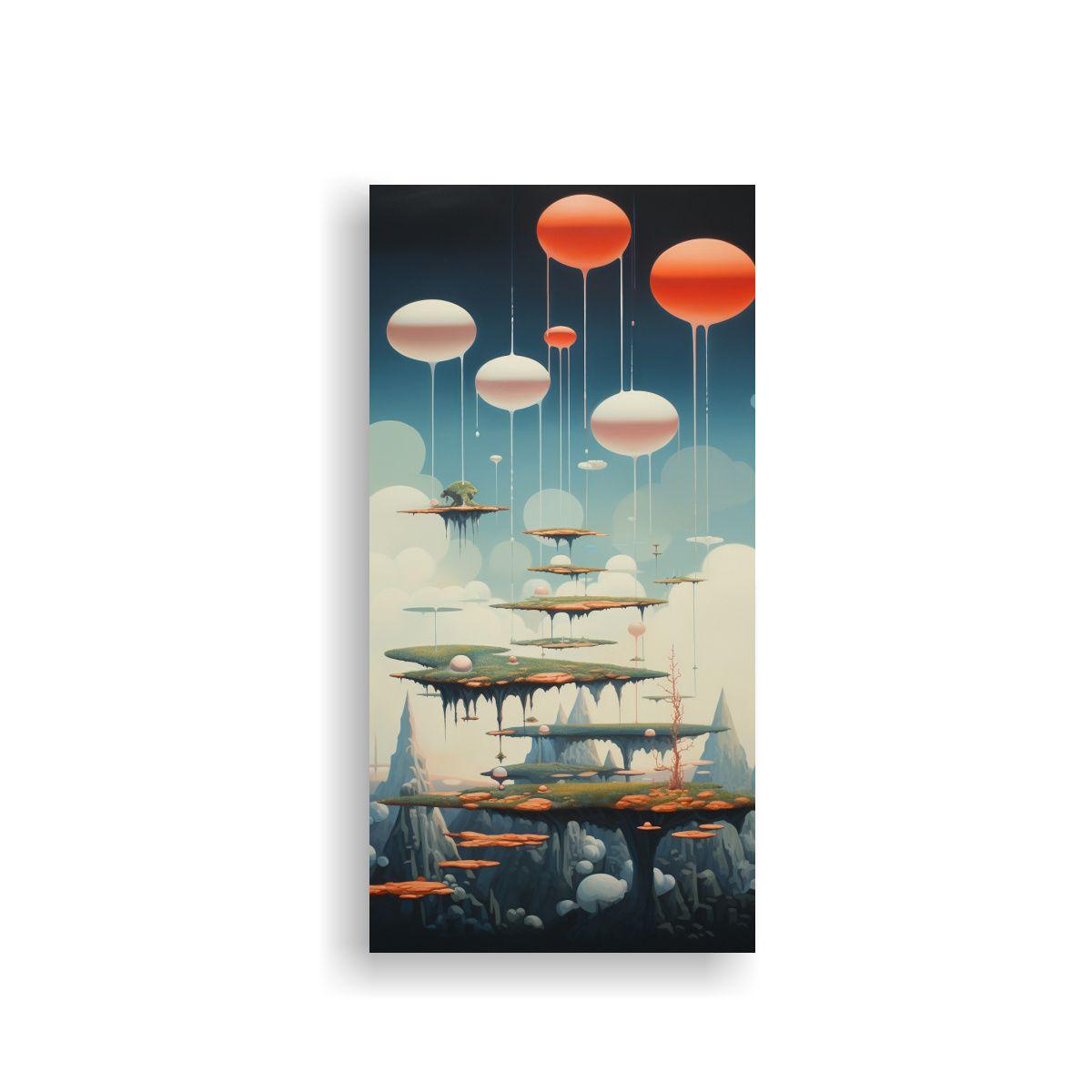Cuadro Decorativo Creatividad Surreal Con Paisaje 70x140cm-0