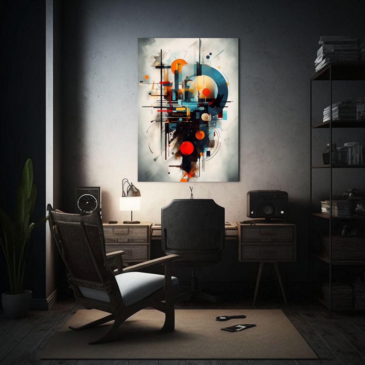 Arte Abstracto Clásico Horizontal Para Decoración En Lienz 50x65cm-2