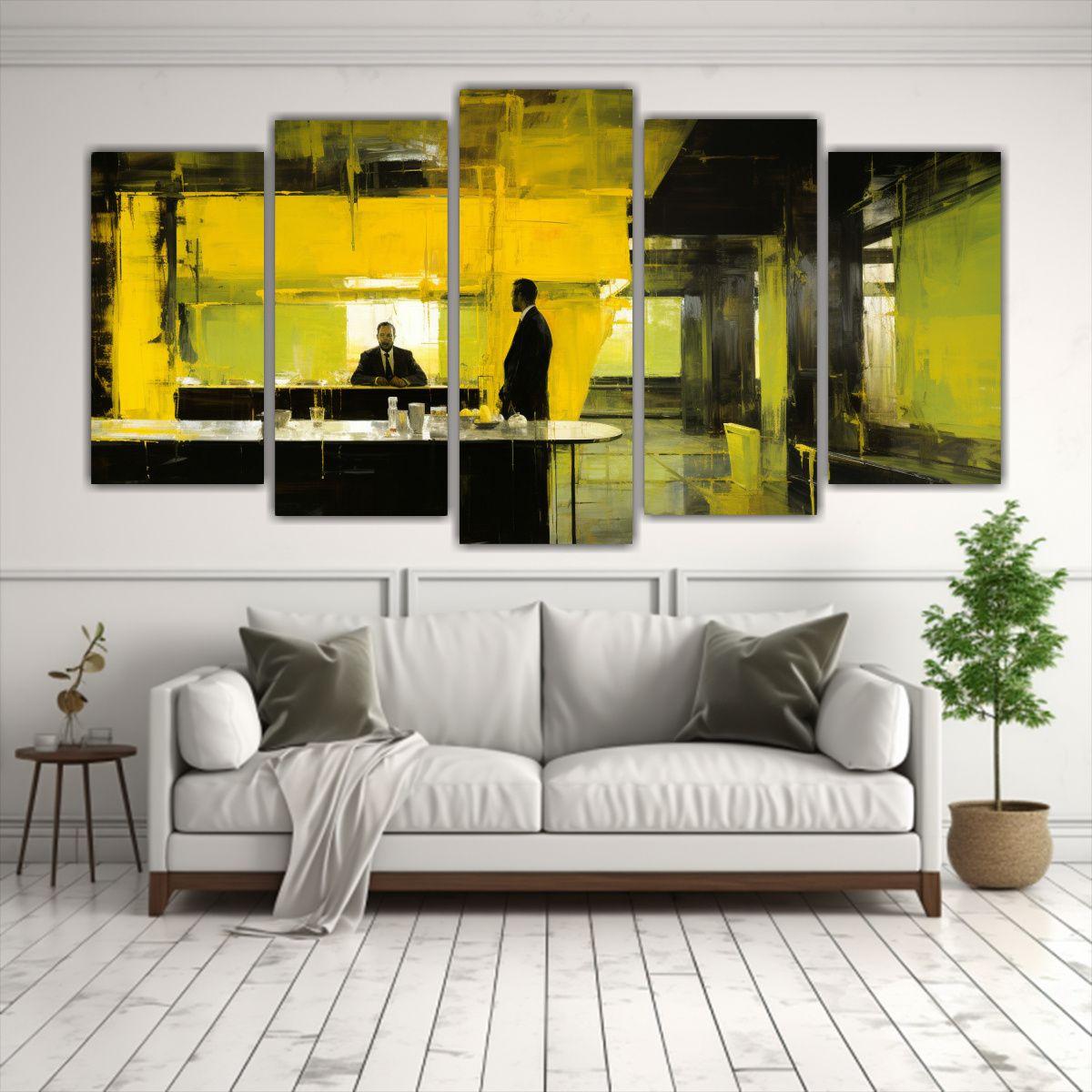 Obra Maestra Arte Pared Forma 150x75 Cm-2