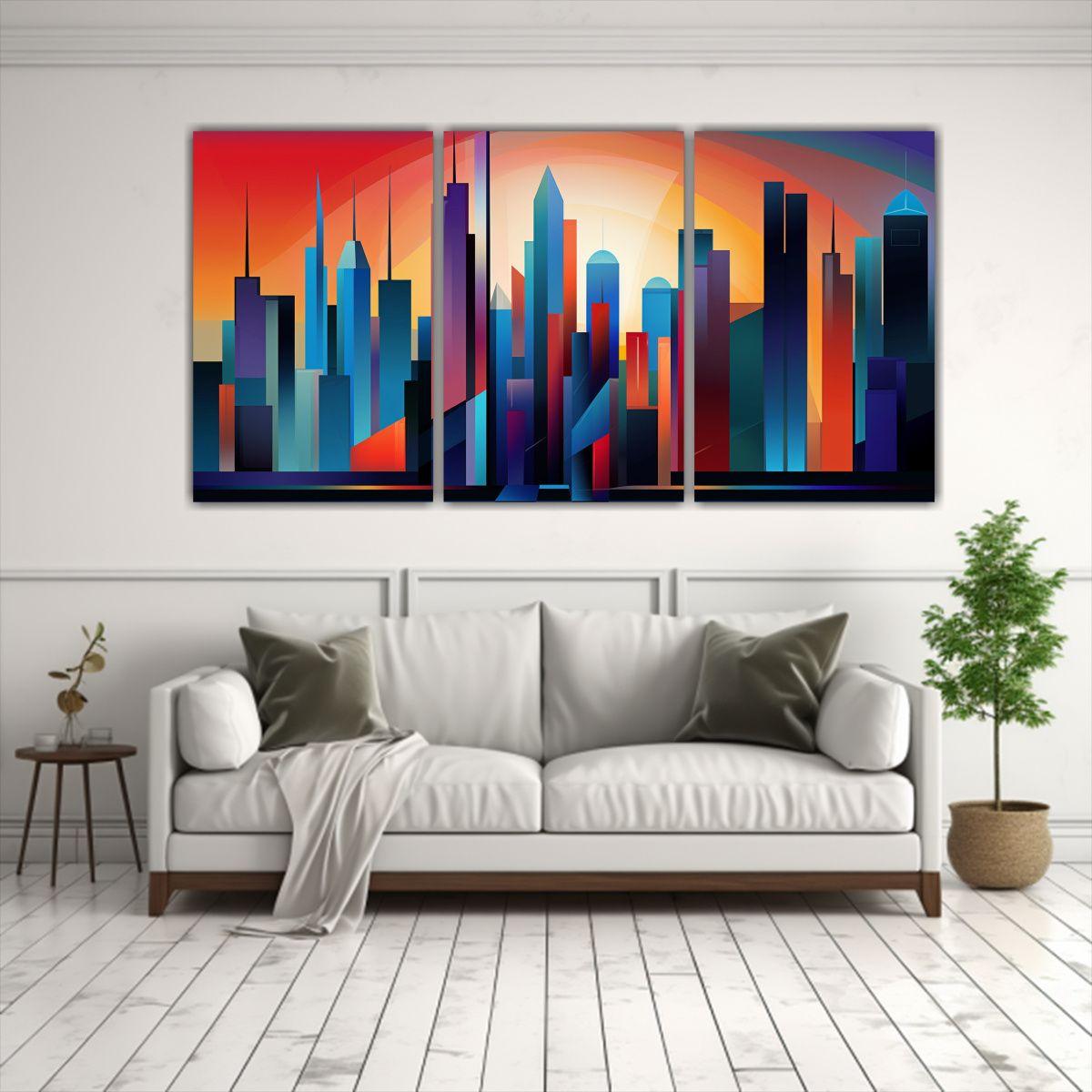 Pintura Decorativa única Con Representación 180x90 Cm-2