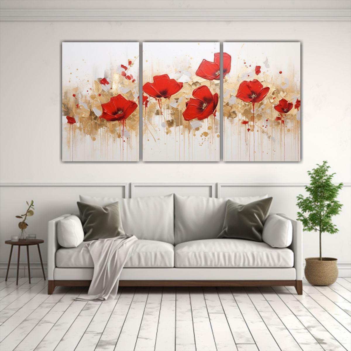 Cuadro De Arte Acrílico único Con Salpicaduras 180x90 Cm-2