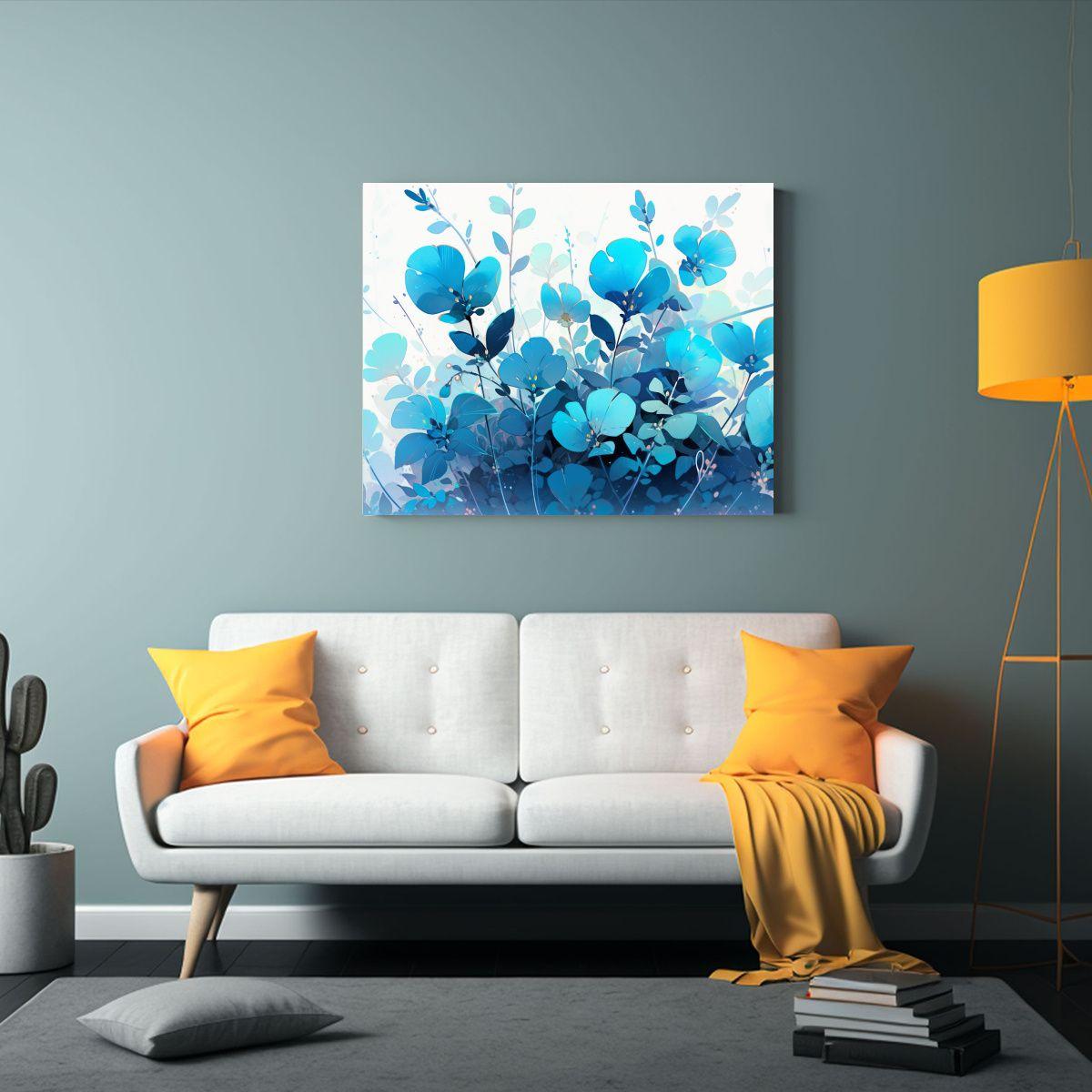 Esquema De Colores Turquesa Para Decoración 120x80cm-2