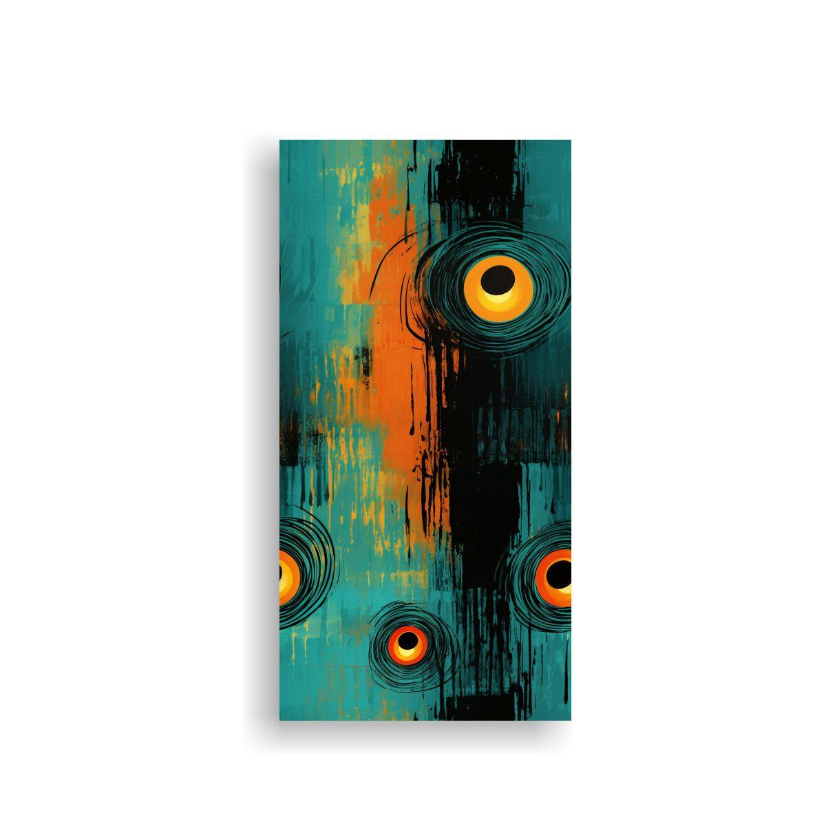 Pintura Abstracta Equilibrio Visual Lienzo Cuadro 70x140cm-0