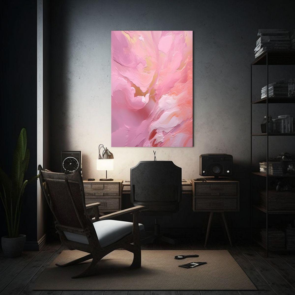 Cuadro Vanguardia Regalo Estilo Rosa Claro Sobre 20x30cm-2