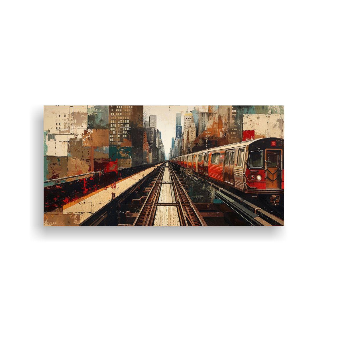 Cuadro Moderno Con Elegante Representación 60x30cm-0