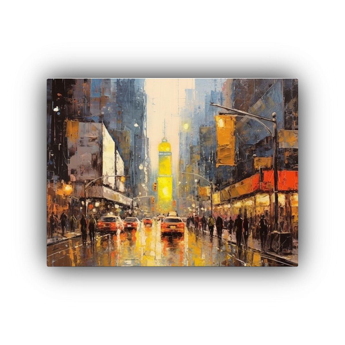 Pintura Original En Técnica De Espátula Para Decoración. 40x30cm-0