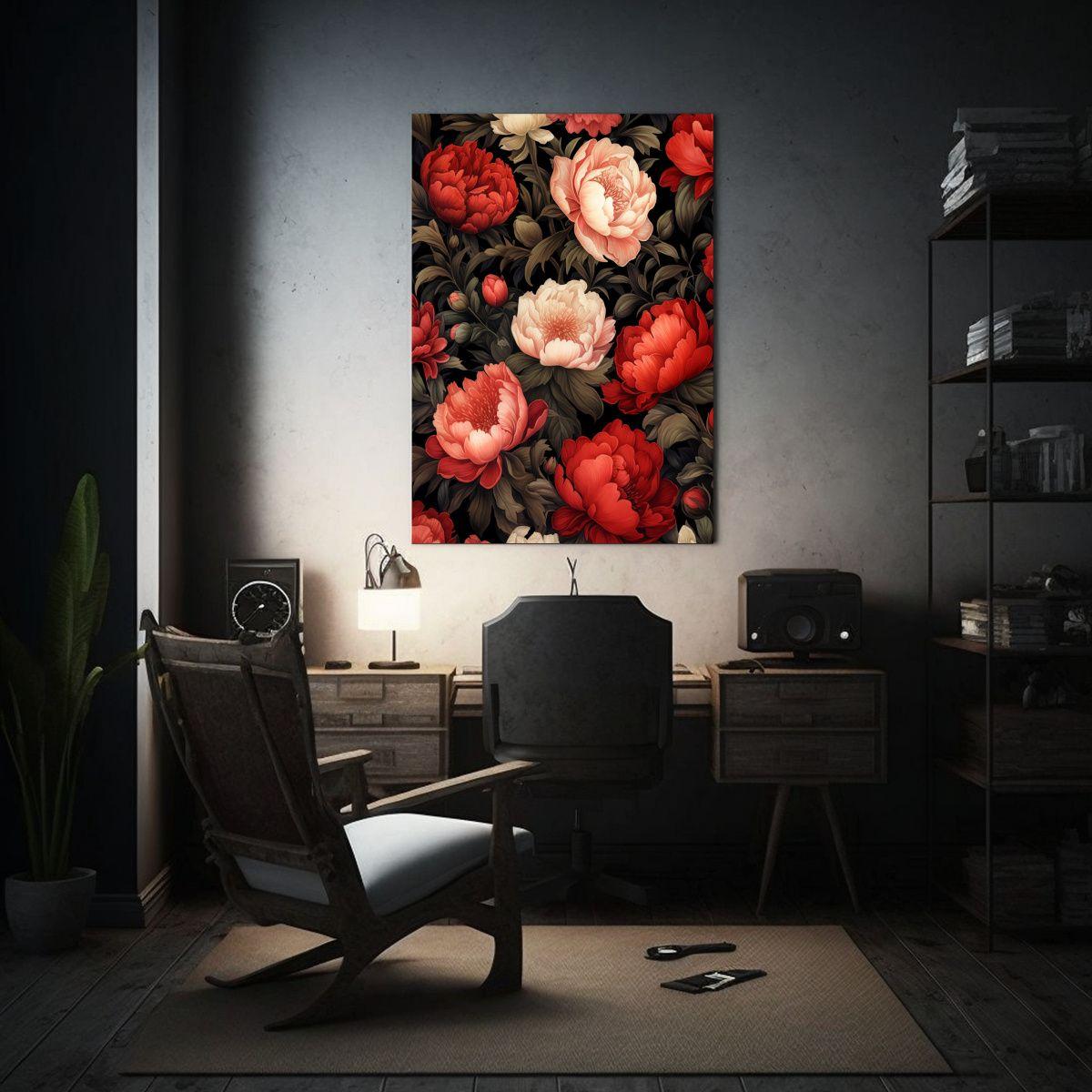 Pintura Decorativa Vertical Con Pequeñas 60x90 Cm-2