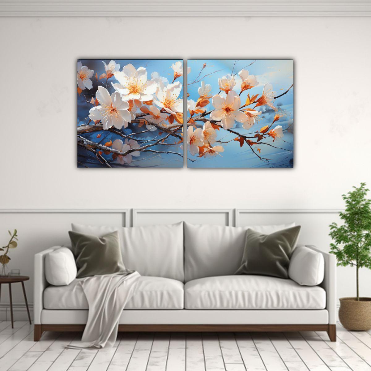 Conjunto De Telas En Bastidor, Colores 160x80 Cm-2